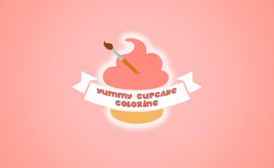 Yummy Cupcake Coloring