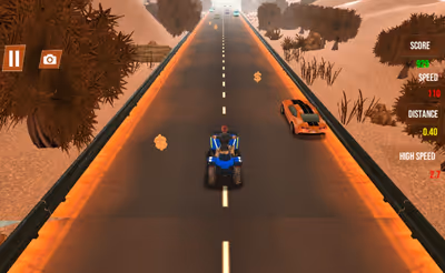 Quad ATV Traffic Racer