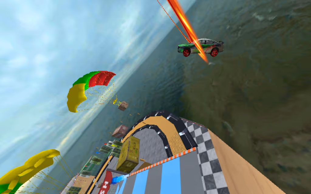 Mega Ramp Stunts GT Racing