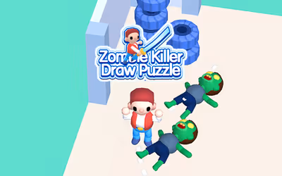 Zombie Killer Draw Puzzle