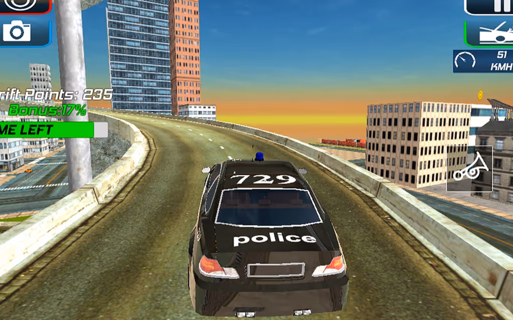 Police Drift Car