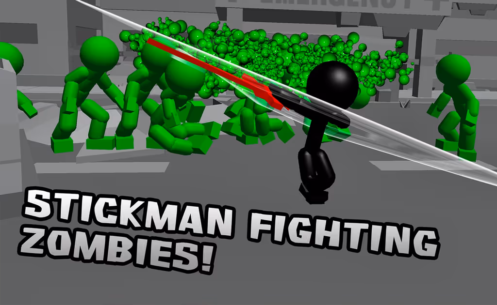 Stickman Killing Zombie 3D