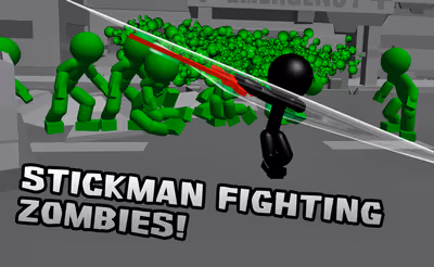 Stickman Killing Zombie 3D