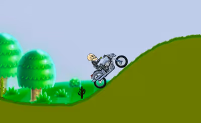 Motor Bike Hill Racing 2D