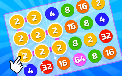2-4-8 : link identical numbers