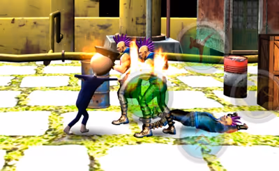 Stickman Police VS Gangsters Street Fight