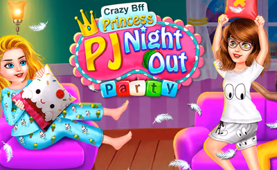 Crazy BFF Princess PJ Night Out Party