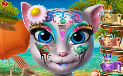 Kitty Beach Makeup