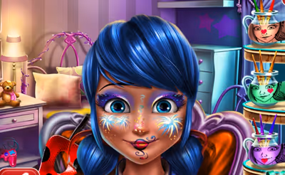 Dotted Girl New Year Makeup