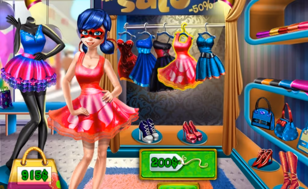 Dotted Girl Realife Shopping