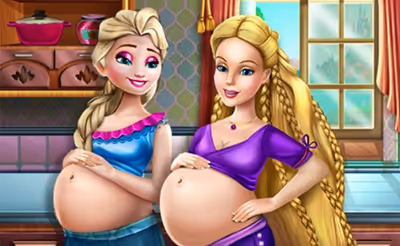 Happy Princesses Pregnant Bffs
