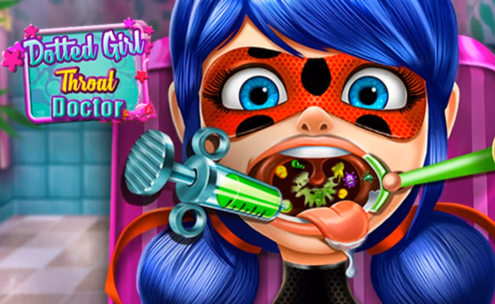 Dotted Girl Throat Doctor