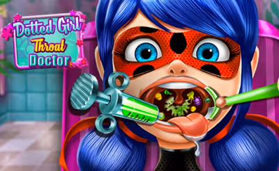 Dotted Girl Throat Doctor