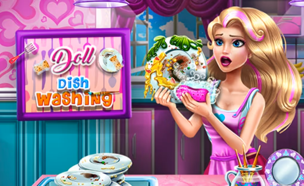 Doll Dish Washing