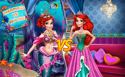 Ariel Mermaid Vs Princess