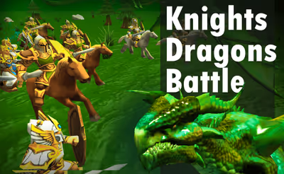 Knights vs Dragons Battle Simulator