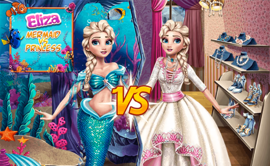 Eliza Mermaid VS Princess