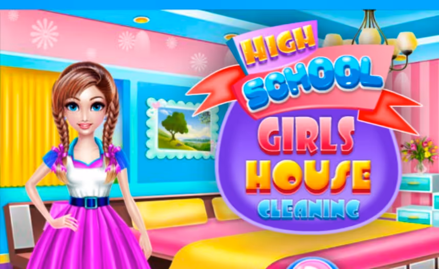 Highschool Girls House Cleaning