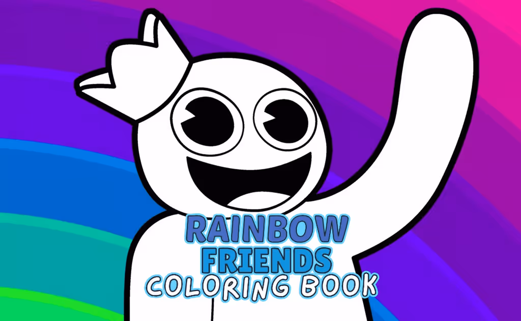 Rainbow Friends Coloring Book