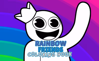 Rainbow Friends Coloring Book