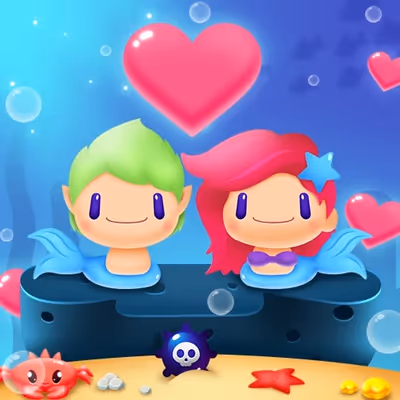 Mermaid My Valentine Crush
