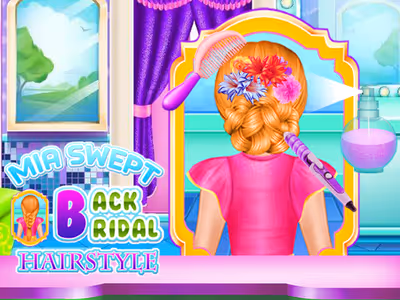 Mia Swept-Back Bridal Hairstyle