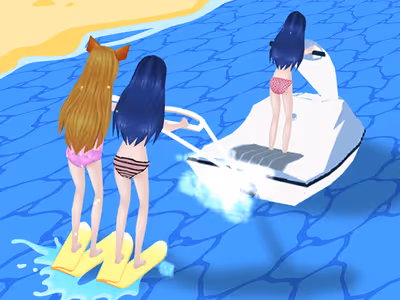 Girl Surfer 3D