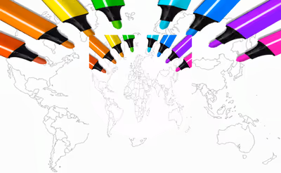 World Map Coloring For Kids