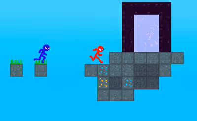 Stickman Blockworld Parkour 2