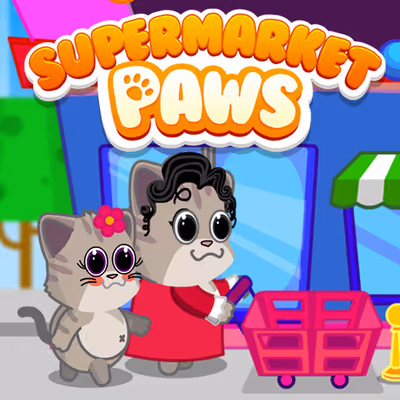 Supermarket Paws Cat Game for kids