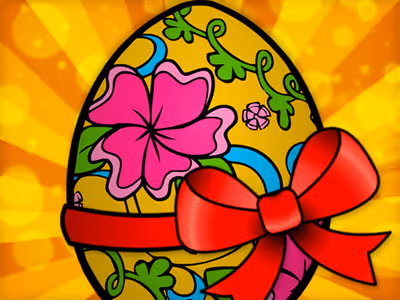Handmade Easter Eggs Coloring Book