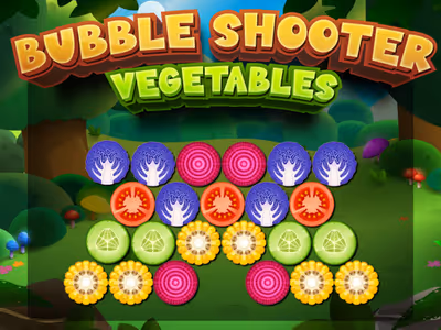 Bubble Shooter Vegetables