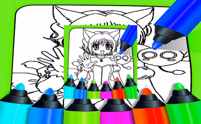 Anime Coloring Pages For Kids
