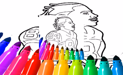 Antonio Brown Coloring Pages