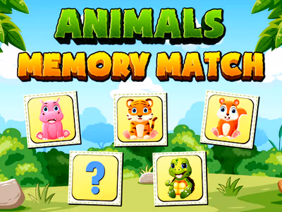 Animals Memory Match