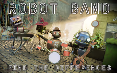 Robot Band - Find the differences