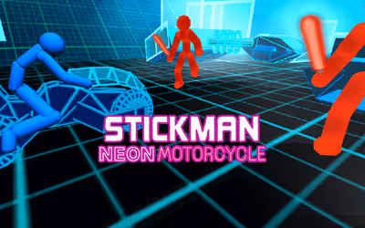 Stickman Neon Motorcycle Racing
