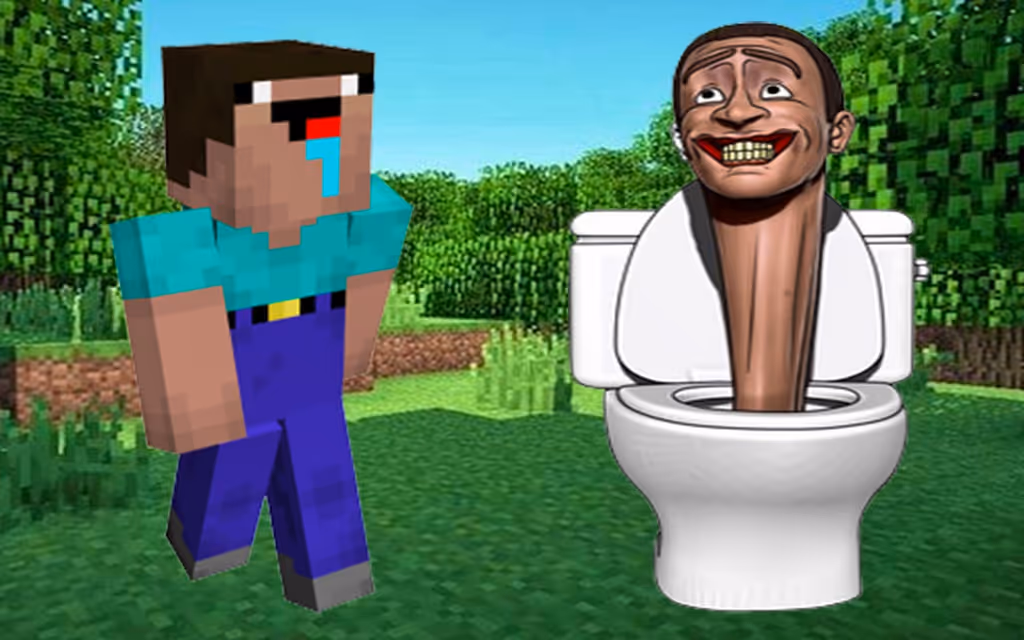 Noob Mineblox Hunt Skibidi Toilet