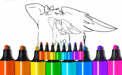 Coloring Pages Of Anime Wolves