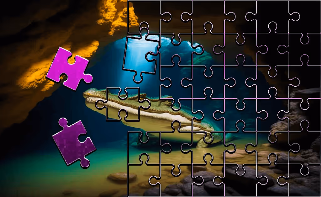 Crocodile Jigsaw Perfect Slide Puzzle