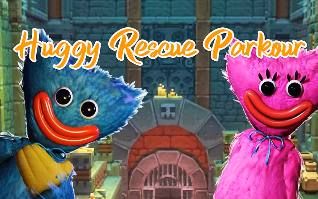 Huggy Rescue Parkour