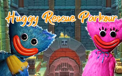 Huggy Rescue Parkour