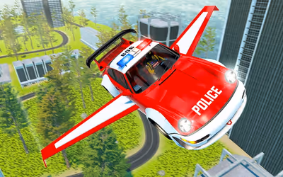 Flying Car Game Police Games