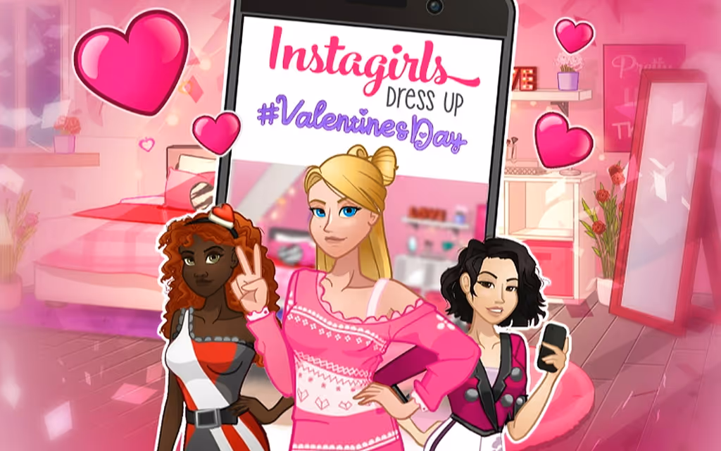 Instagirls Valentines Dress Up