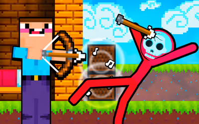 Noob Archer vs Stickman Zombie