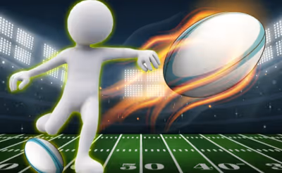 Stickman Rugby Run And Kick