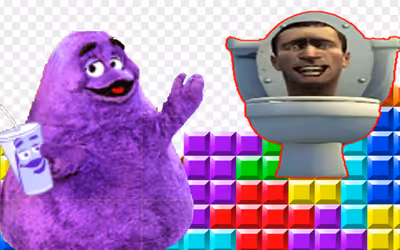 Grimace Shake & Skibidi Tetris