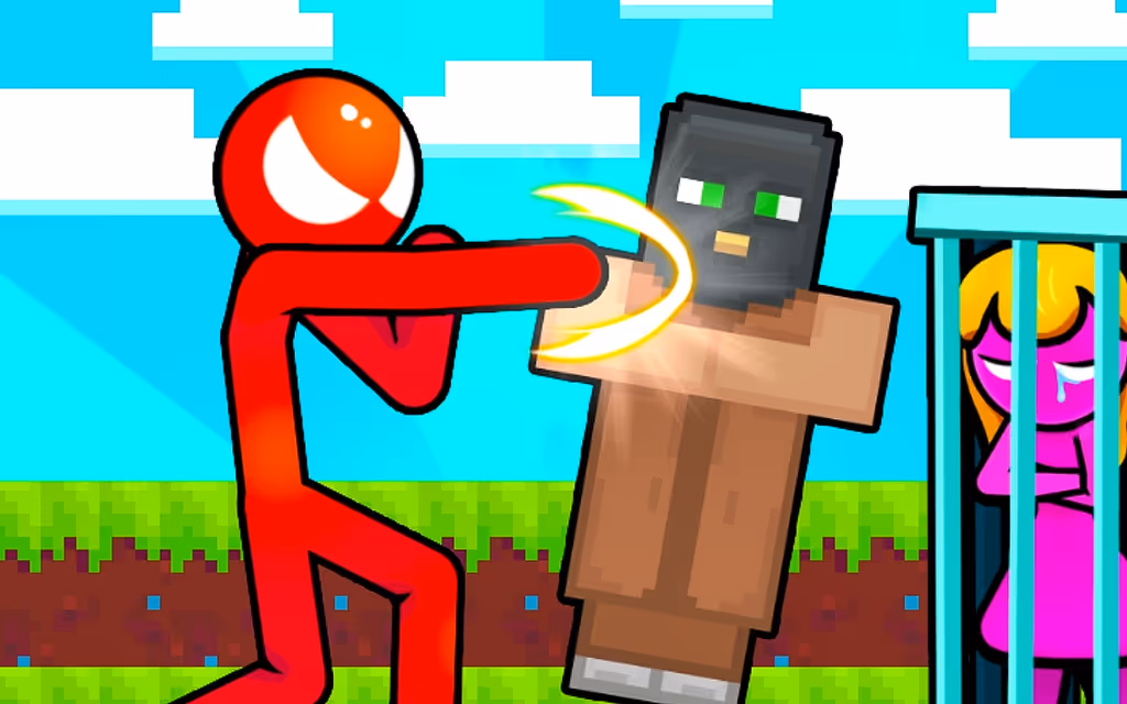 Stickman vs Villager: Save the Girl