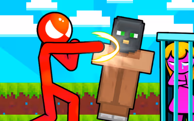 Stickman vs Villager: Save the Girl