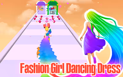 Fashion Girl Dancing Dress